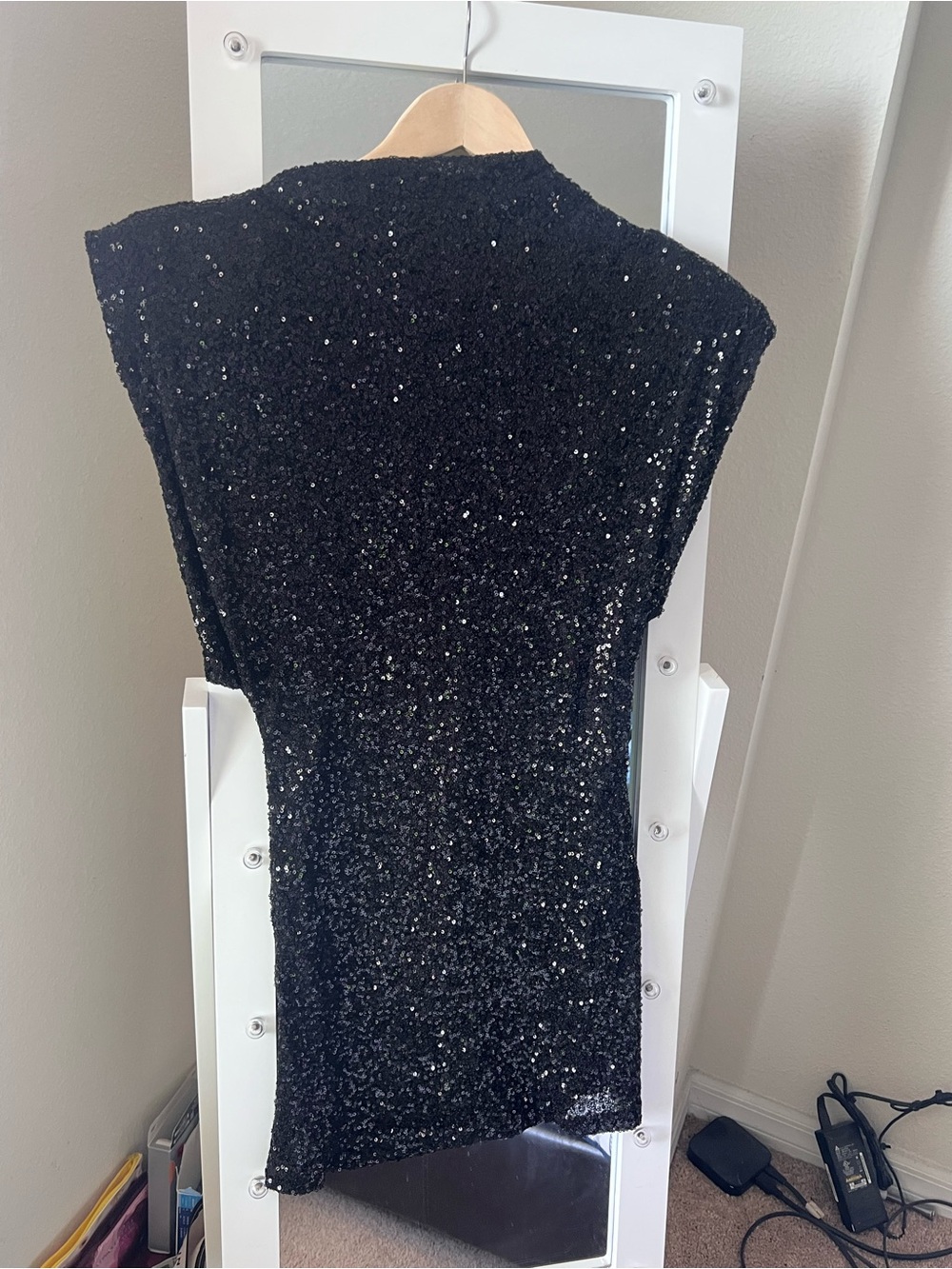 Black Sequin Mini Dress - Elegant Evening Dress only used once for new years